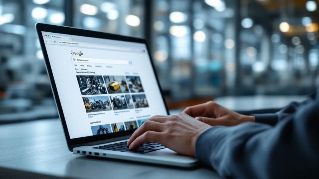 Fabrika Müdürü Dijital Görünürlük İçin Makine Arama Ekranı Fabrika müdürü Google'da makine arıyor, dijital görünürlük kritik.