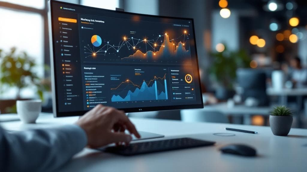 2026'da Google Reklam Verme Stratejileri: Modern Dijital Pazarlama Paneli Google Ads panelini analiz eden profesyonelin eli, 2026 dijital pazarlama trendlerini yansıtıyor.