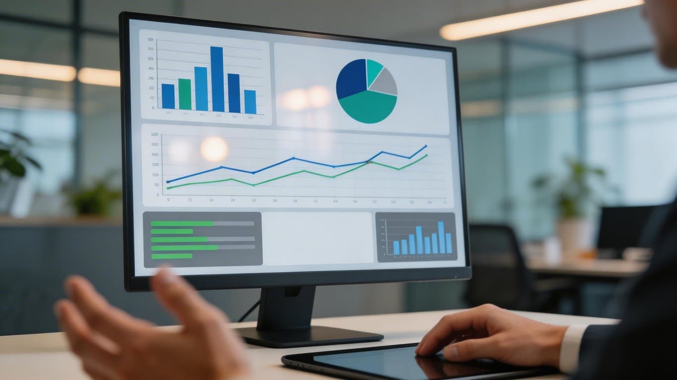 Ajansların müşterilerine sunduğu dijital pazarlama KPI dashboard örneği.