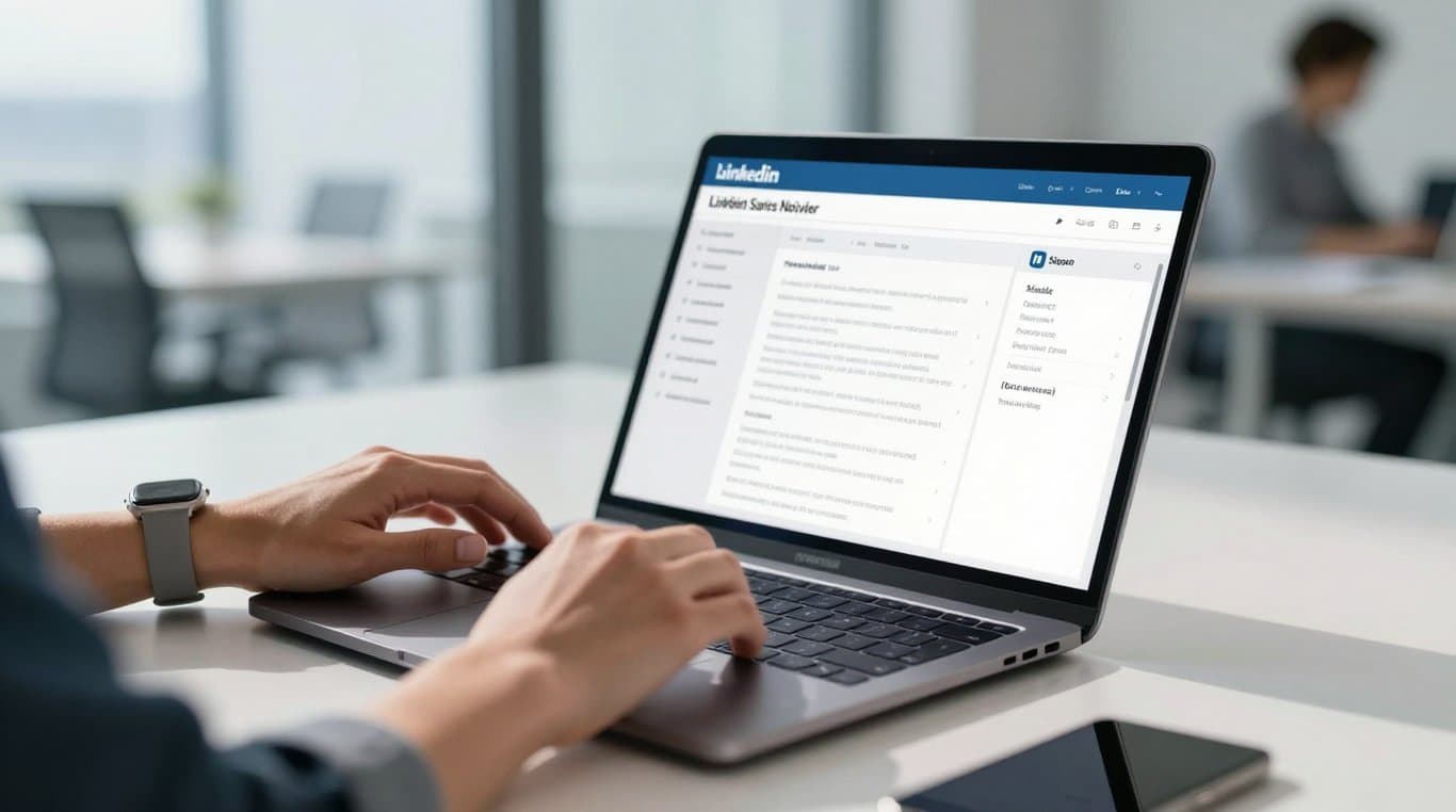 LinkedIn Sales Navigator'ı etkili kullanan profesyonellerin satış odaklı çalışması.