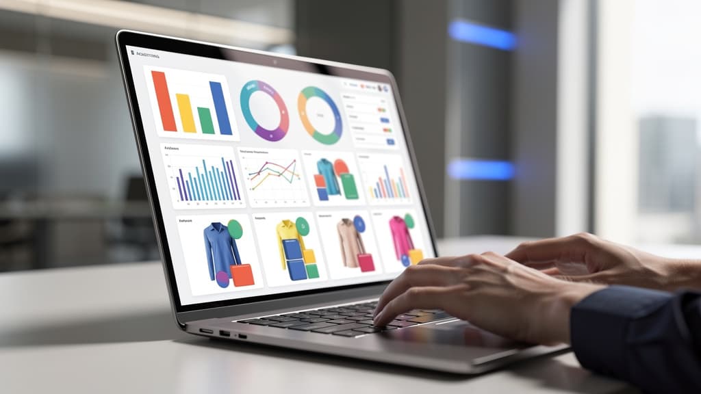 Shopify E-Ticaret Yönetim Paneli: Dijital Ticaretin Geleceği Shopify nedir sorusuna yanıt veren, yapay zeka destekli modern e-ticaret yönetim paneli ekranı.