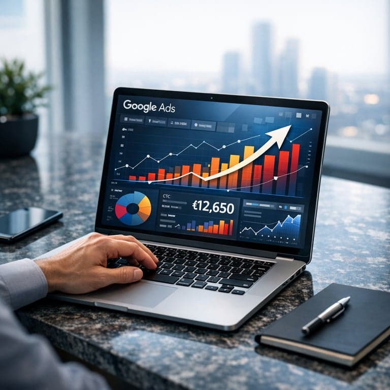 Türkiye'de 2026 Google Ads tıklama maliyetleri analizi: profesyoneller dijital reklamcılık verilerini inceliyor.