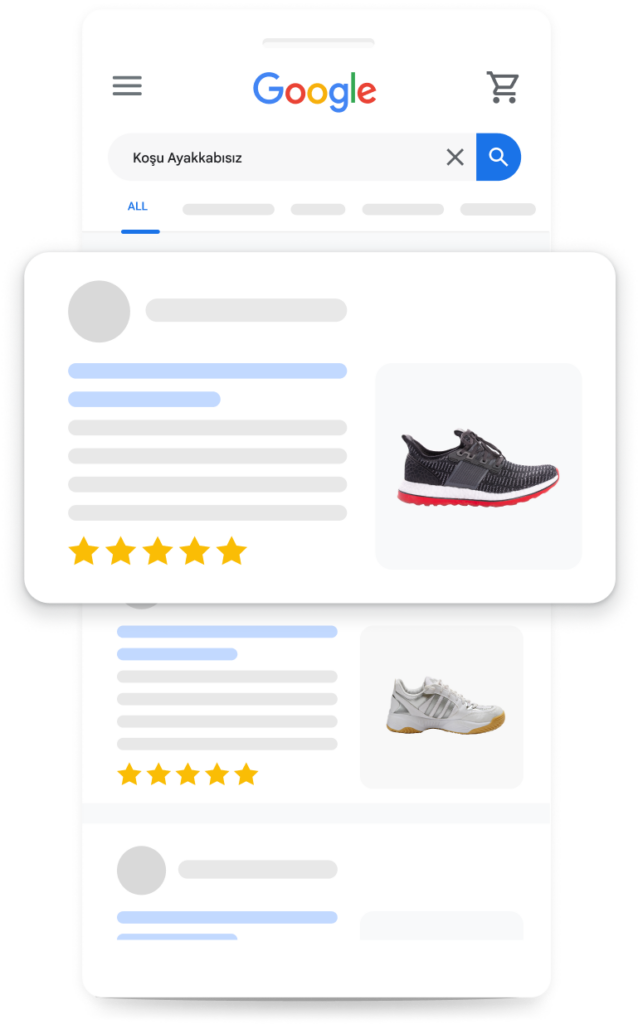 Ürününleriniz Google Arama'da bu şekilde görünür